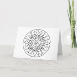 Erwachsene Farbton-Mandala-Anmerkungs-Karte mit Karte