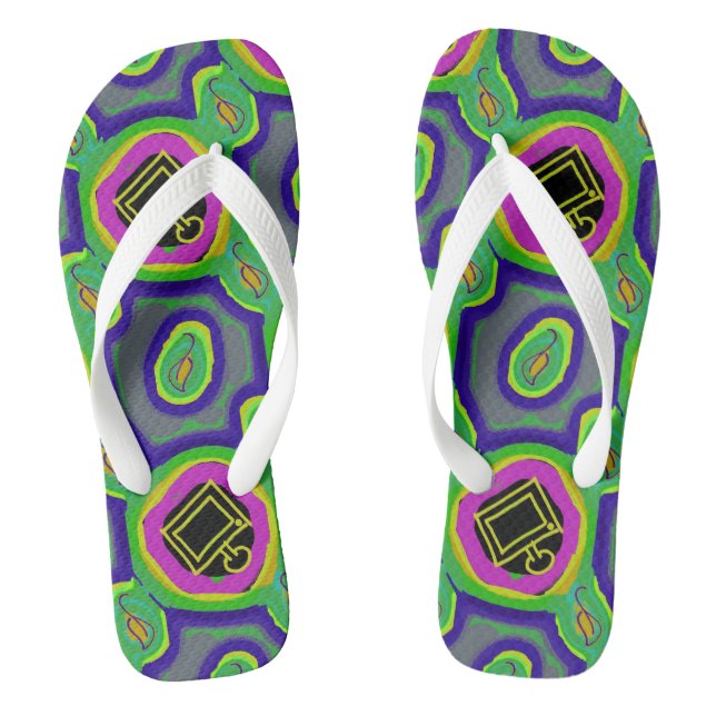 Erwachsene Flip Flops, breite Streifen Flip Flops (Fußbett)