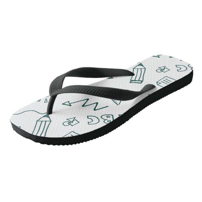 Erwachsene Flip Flops, breite Streifen Flip Flops (Schrägansicht)