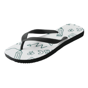 Erwachsene Flip Flops, breite Streifen Flops