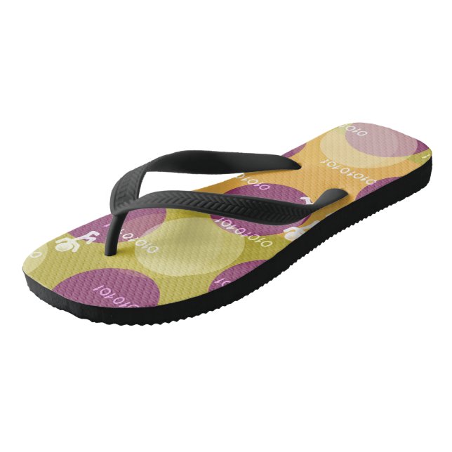 Erwachsene Flip Flops, breite Streifen Flops (Schrägansicht)