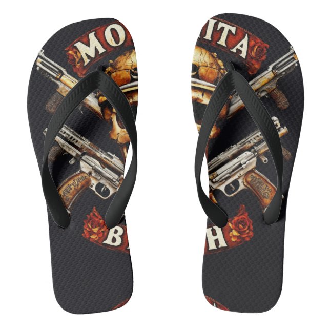 Erwachsene Flip Flops, breite Streifen Flops (Fußbett)
