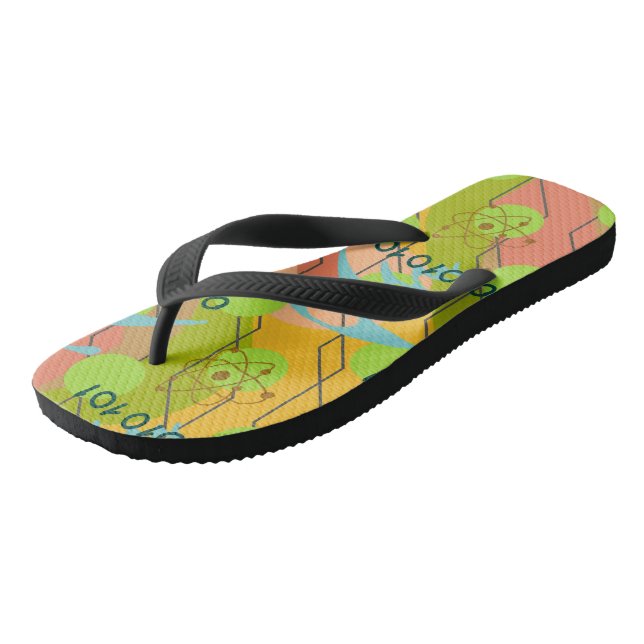 Erwachsene Flip Flops, breite Streifen Flops (Schrägansicht)