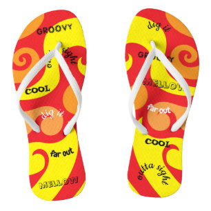 Erwachsene Flip Flops "Groovy" Flip Flops
