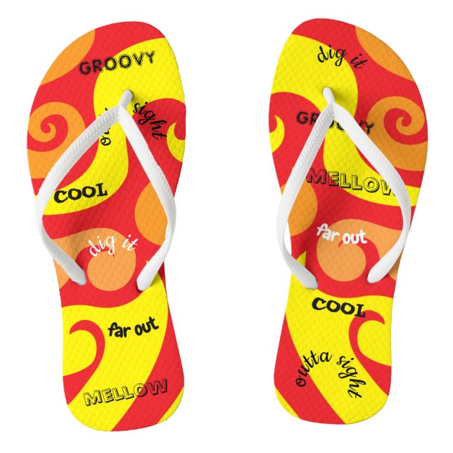 Erwachsene Flip Flops "Groovy" Flip Flops (Fußbett)