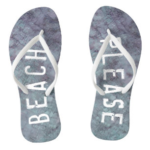 Erwachsene Flip Flops "Lavender/Beach bitte"