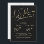 Erwachsene Geburtstagspartei Einladung<br><div class="desc">Feiern Sie Ihren großen Tag mit Gold und Oodles und nicht viel mehr mit diesem modernen minimalistischen Geburtstagsgeschenk für Erwachsene. Die elegante Schrift Typografie und das minimalistische Design verleihen dieser Einladung ein stilvolles, modernes Ambiente. Ideal für eine Geburtstagsparty für Erwachsene. Bestellen Sie Ihre gedruckten Einladungen oder laden Sie Ihre digitalen...</div>