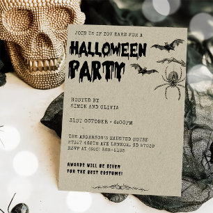 Erwachsene Halloween Vintage Kostüm Party Einladung