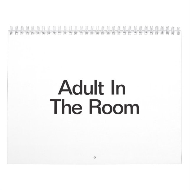 Erwachsene im Zimmer Kalender (Titelbild)