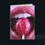 ERWACHSENE KOKETT FÜR HUSBAND LIPS LOLLIPOP GREETI KARTE<br><div class="desc">LIPS-LOLLIPOP-KARTE FÜR DEN HANDEL</div>