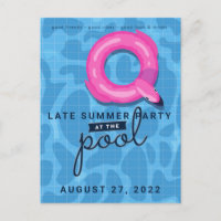 Erwachsene Pool Party Später Sommerfest Einladung
