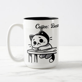 Erwachsene sind schwer zweifarbige tasse