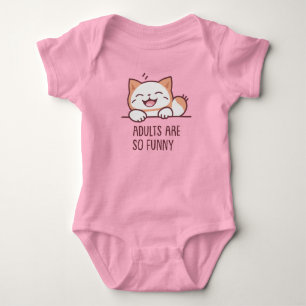 Erwachsene sind so lustig baby strampler