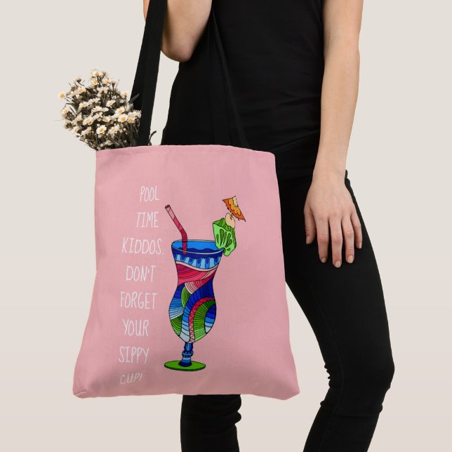 Erwachsene Sippy Cup (pink), Niedlich Beach Tasche (Von Nahem)