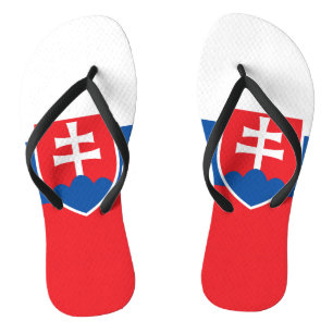 Erwachsene Slim-Gurte mit Flagge in der Slowakei Flip Flops