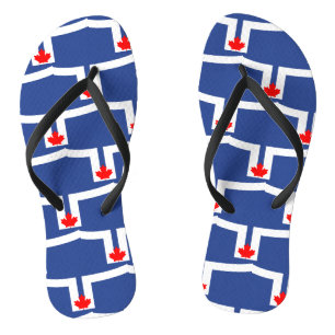 Erwachsene Slim-Schlaufen mit Flagge von Toronto, Flip Flops