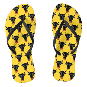Erwachsene Slim-Schlaufen mit Flagge von Uri, Schw Flip Flops