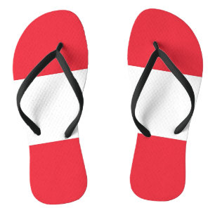Erwachsene Slim-Straps mit Flagge Österreichs Flip Flops