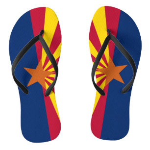 Erwachsene Slim Straps mit Flagge von Arizona, USA Flip Flops