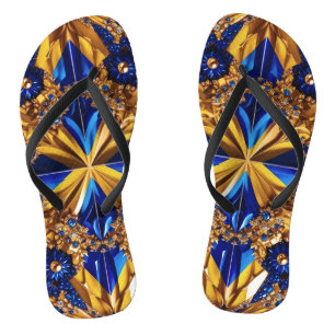 Erwachsene Slim Straps mit schwedischen Farben Flip Flops