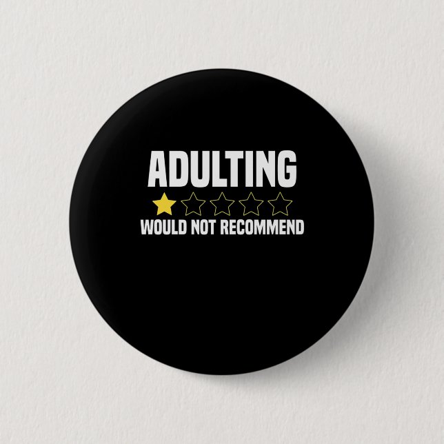 Erwachsene überbewertet button (Vorderseite)