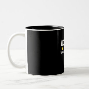 Erwachsene überbewertet zweifarbige tasse