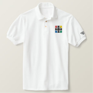 Erwachsene Unisex bestickt Mesh Polo