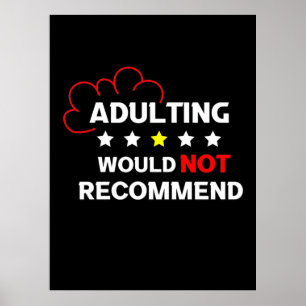 Erwachsene werden nicht poster