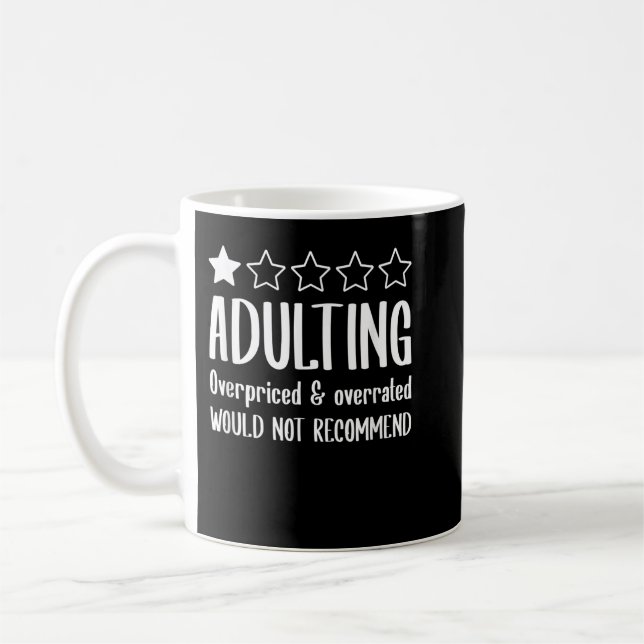 Erwachsene würden keinen Stern empfehlen Kaffeetasse (Links)