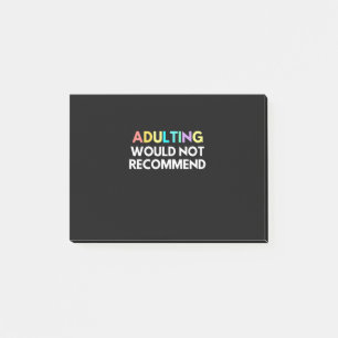 Erwachsene würden nicht empfohlen post-it klebezettel
