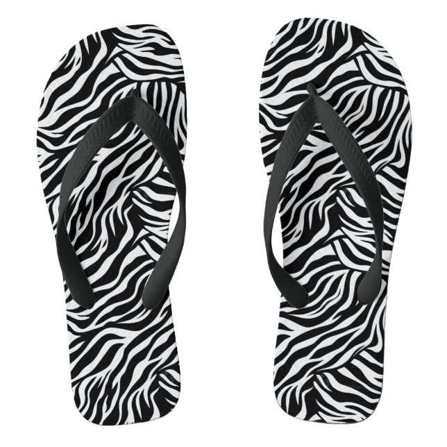 Erwachsene Zebra Print Flip Flops (Fußbett)