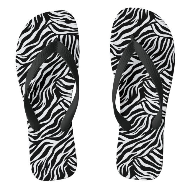 Erwachsene Zebradruck Flip Flops (Fußbett)