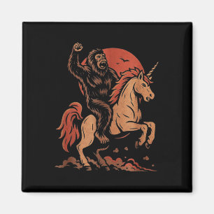 Erwachsenen Einhorn-Shirt für Männer Einhorn Sasqu Magnet