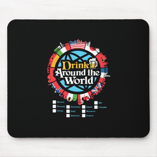 Erwachsenen-Urlaubstrinkshowcase Mousepad (Vorne)