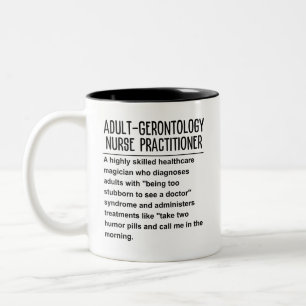 Erwachsenenarzt für Gerontologie Zweifarbige Tasse