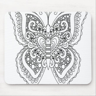 Erwachsenenfarben im Buchstil Schmetterling-Selbst Mousepad