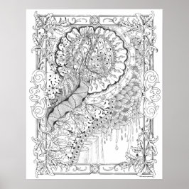 Erwachsenenfarbenposter "Land der Honey Art" Poster