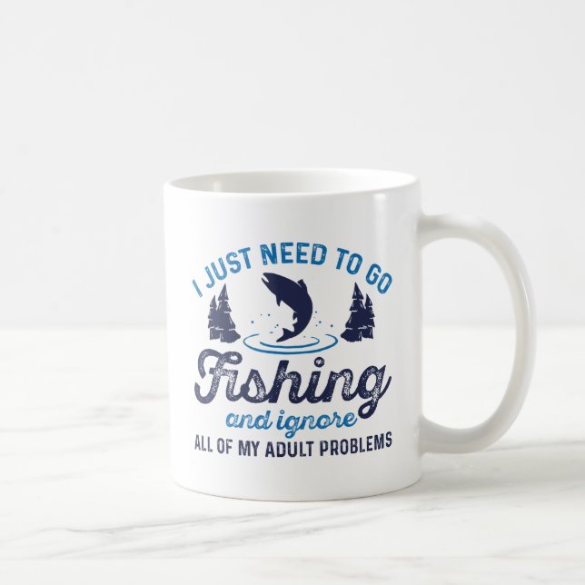Erwachsenenfischerei Kaffeetasse (Rechts)