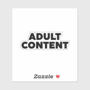 Erwachseneninhalt Aufkleber