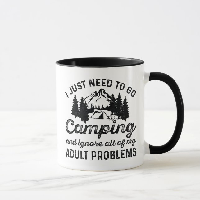 Erwachsenenprobleme bei Camping Tasse (Rechts)