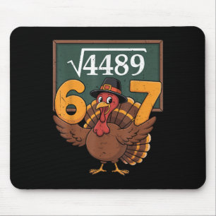 Erwachsener 67 Quadratwurzel 4489 Türkei Mathelehr Mousepad