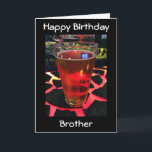 ERWACHSENER BROTHER-BIER AUF COOLEN BAR KARTE<br><div class="desc">ERWACHSENER BROTHER MIT BIER AUF EINEM SEHR COOLEN BAR IN OHIO!</div>
