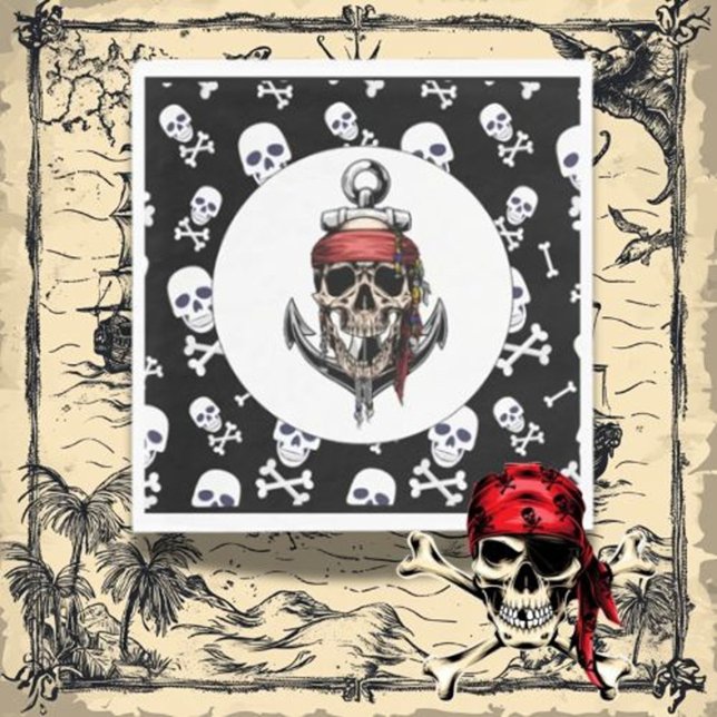 Erwachsener des Piratentaumes Serviette (Make your child’s pirate party extra special with themed napkins.)