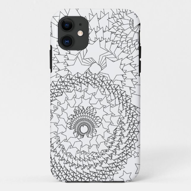 Erwachsener Farbton-geometrischer Entwurf Case-Mate iPhone Hülle (Rückseite)