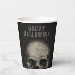 Erwachsener Halloween-Party Spooky Skull Pappbecher