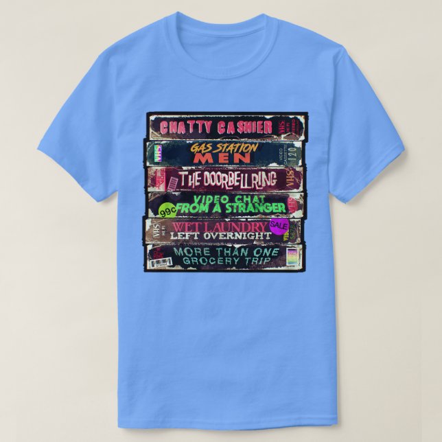 Erwachsener Horror VHS T-Shirt (Design vorne)