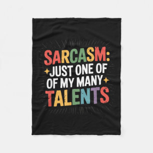 Erwachsener Humor Sarkasmus Meine Talente Lustiger Fleecedecke