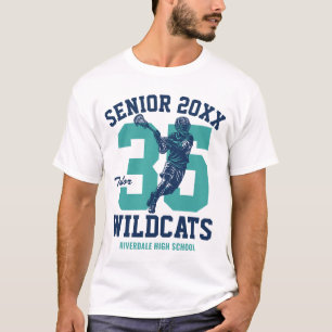 Erwachsener Lacrosse-Spieler Individuelles Sportte T-Shirt