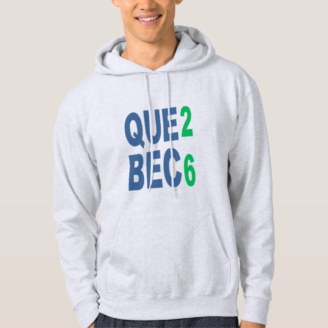 Erwachsener Pullover Hoodie asche QUEBEC 26 (Vorderseite)
