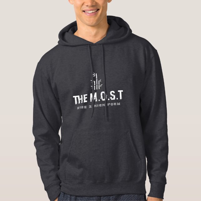 Erwachsener Pullover Hoodie (Dunkelgrau Vivid) (Vorderseite)